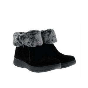 NEW! Khombu Jessica Boots Women's Suede Leather Memory Foam Size 8  in Black